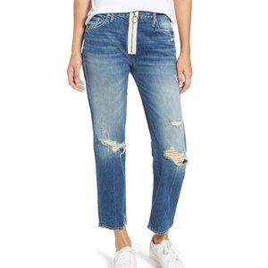 Mother Superior XYZ Saint High Waist Crop Straight Leg Jeans. Size 25